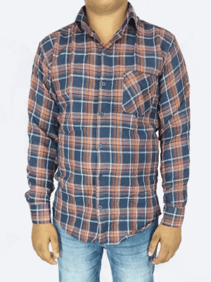 Men’s Red & Blue Checked Full Sleeve Shirt – Classic Everyday Wear at Low Price | Generic