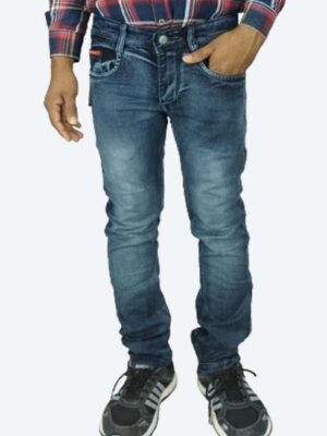 Men’s Dark Faded Blue Slim Fit Jeans – Stylish & Affordable | Generic