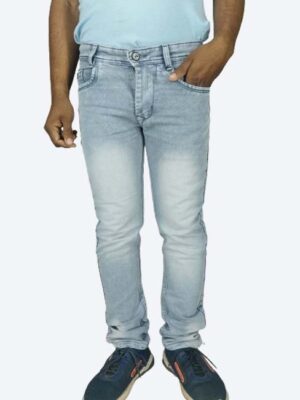 Men’s Light Sky Blue Slim Fit Jeans – Trendy Everyday Look at Low Price | Generic