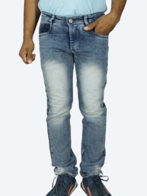 Men’s Light Faded Denim Slim Fit Jeans – Stylish & Affordable Everyday Wear | Generic