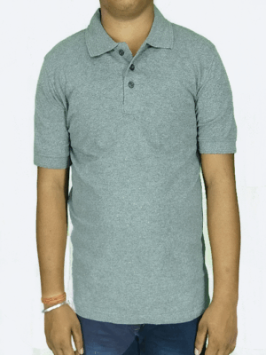 Men’s Grey Polo T-Shirt – Comfortable Daily Wear at Low Price | Generic